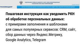 Порядок подачи уведомления в Роскомнадзор о работе с персональными данными в Техпорт