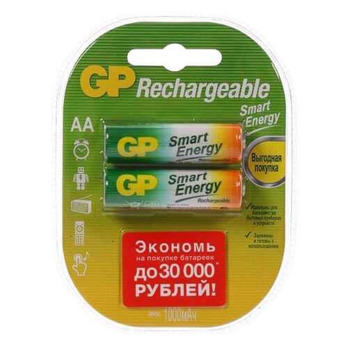 Аккумулятор GP Smart Energy AA HR6-2BL 1000мАч 2 шт в Техпорт