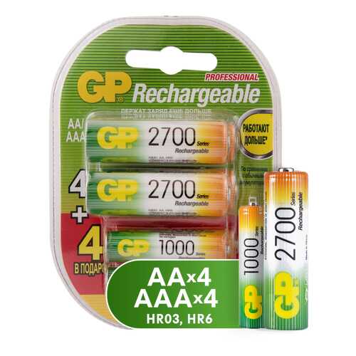 Аккумуляторная батарея GP 270AA/100AAAHCFR-2CR8 8 шт в Техпорт