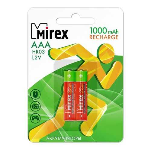 Аккумуляторная батарея Mirex HR03-10-E2 2 шт в Техпорт