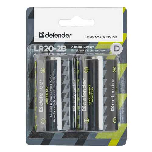 Батарейка Defender LR20-2B 2 шт в Техпорт