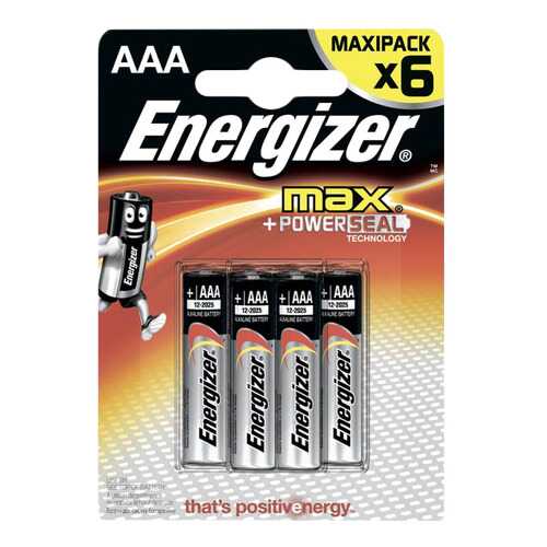 Батарейка Energizer MAX AAA-LR03 6 шт в Техпорт