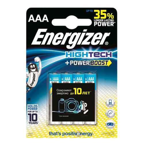 Батарейка Energizer Power Boost Tech AAA-LR03 4 шт в Техпорт