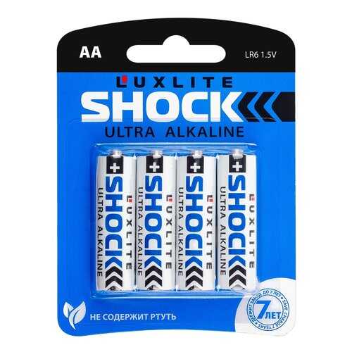 Батарейка Luxlite Shock АА 4 шт в Техпорт
