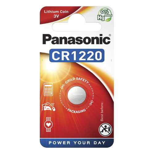 Батарейка Panasonic CR-1220EL/1B 1 шт в Техпорт