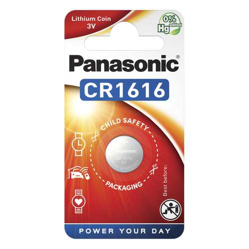 Батарейка Panasonic CR-1616EL/1B 1 шт в Техпорт
