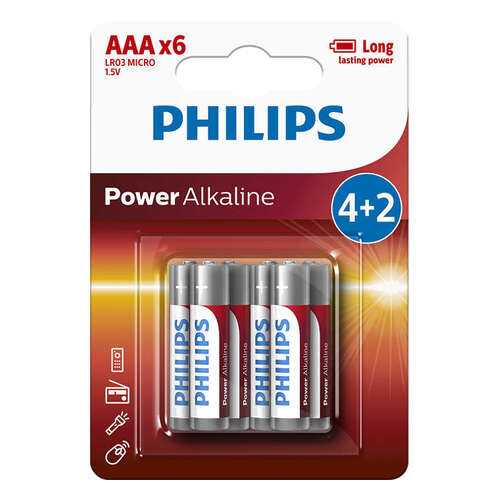 Батарейка Philips LR03P6BP/10 Power 6 шт в Техпорт
