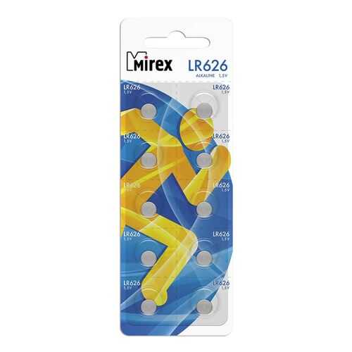 Батарейка щелочная Mirex LR626 1,5V 10 шт в Техпорт