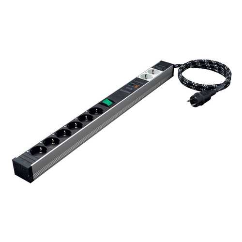 Сетевой фильтр In-Akustik AC-2502-SF8, 6 розеток, 1,5 м, Silver/Black в Техпорт