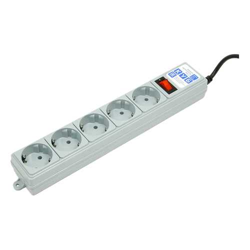 Сетевой фильтр Power Cube SPG-B-10, 5 розеток, 3 м, Grey в Техпорт