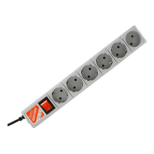Сетевой фильтр Power Cube SPG-B-10, 6 розеток, 3 м, Grey в Техпорт