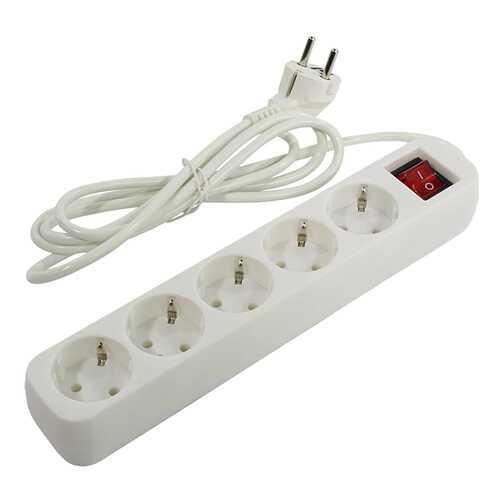 Удлинитель Defender S518, 5 розеток, 1,8 м, White в Техпорт