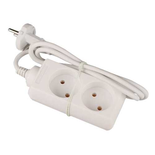 Удлинитель Volsten S 2x1,5, 2 розетки, 1,5 м, White в Техпорт