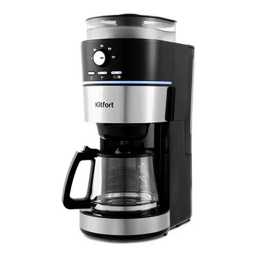 Кофеварка капельного типа Kitfort КТ-737 Black/Silver в Техпорт