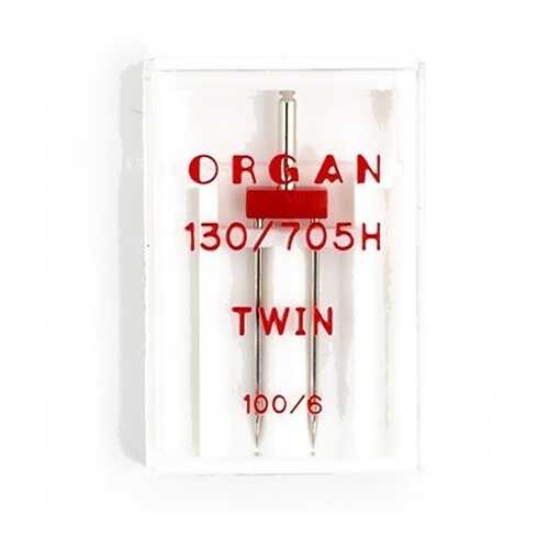 Иглы Organ двойные №100/6 для БШМ упак,1 игла в Техпорт