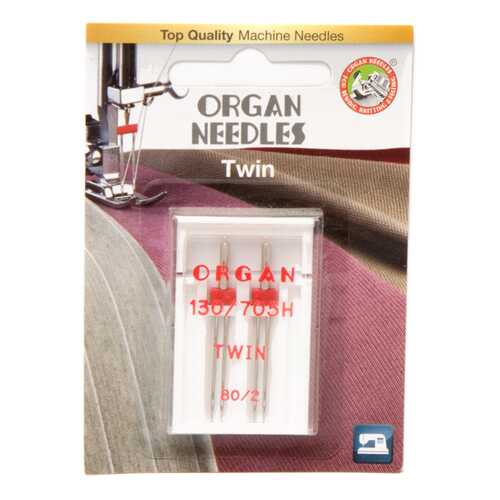 Иглы Organ двойные 2-80/2 Blister в Техпорт