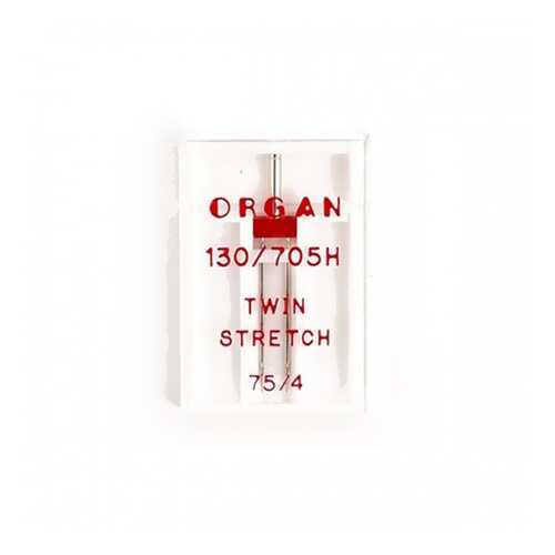 Иглы Organ двойные супер стрейч №75/4 для БШМ упак,1 игла в Техпорт