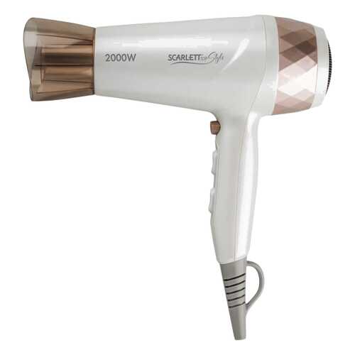 Фен Scarlett Top Style SC-HD70I29 White/Gold в Техпорт