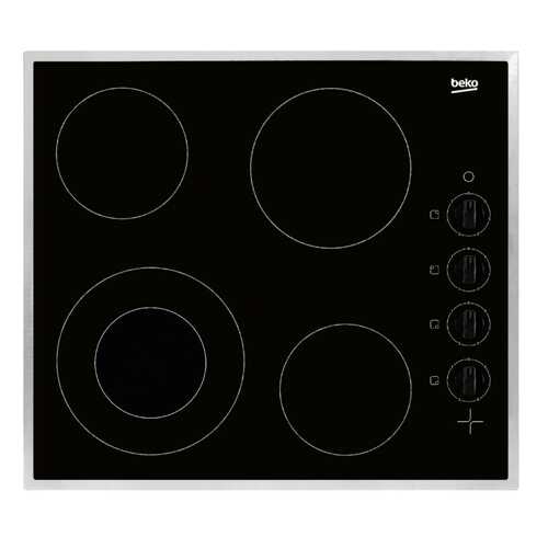 Встраиваемая варочная панель электрическая Beko HIC 64101 X Black в Техпорт