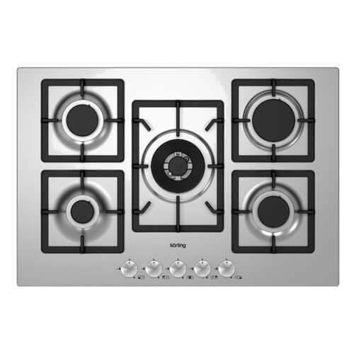 Встраиваемая варочная панель газовая Korting HG 797 CTX Silver в Техпорт